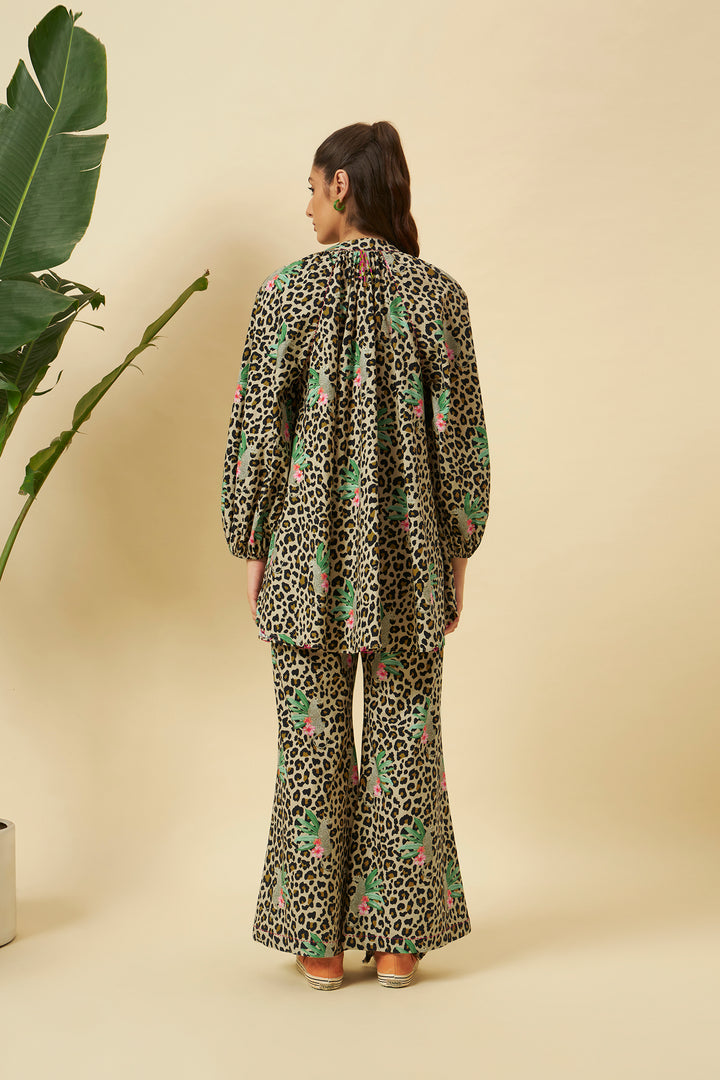 Leopard Print Boxy Co-ord Set