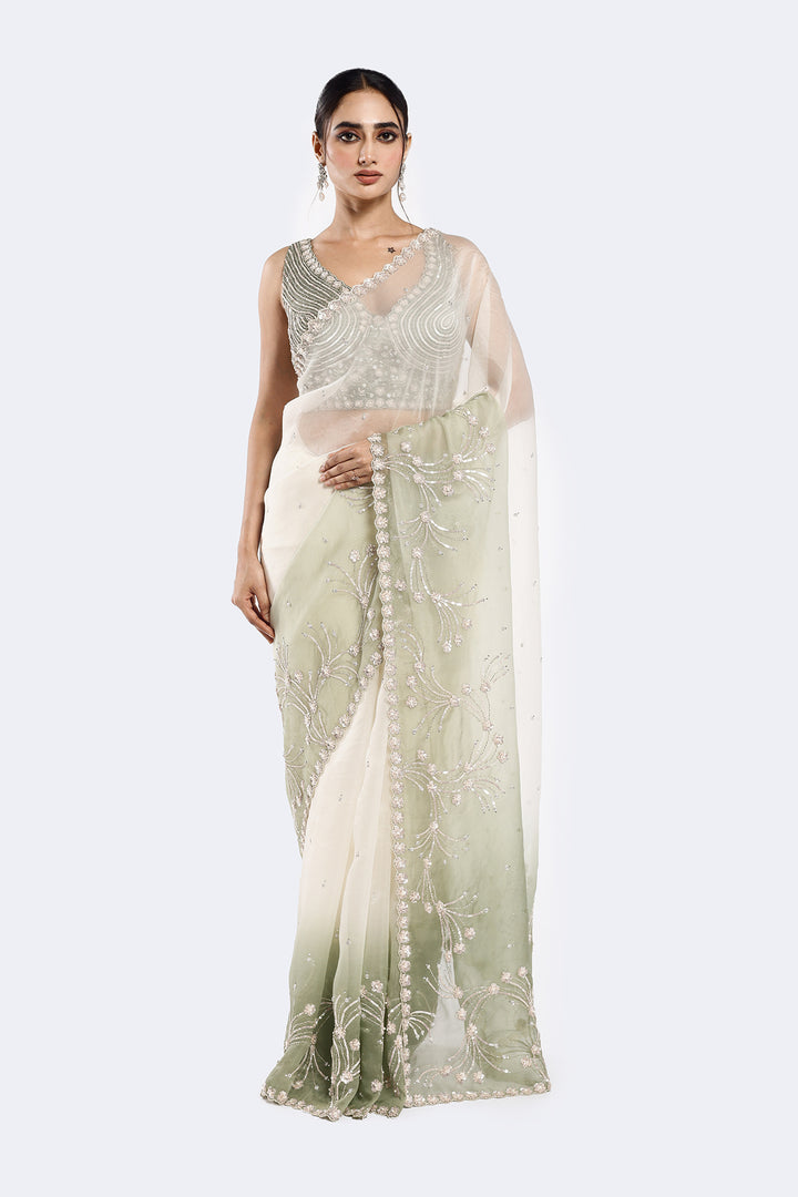 Lily Embellished Organza Saree