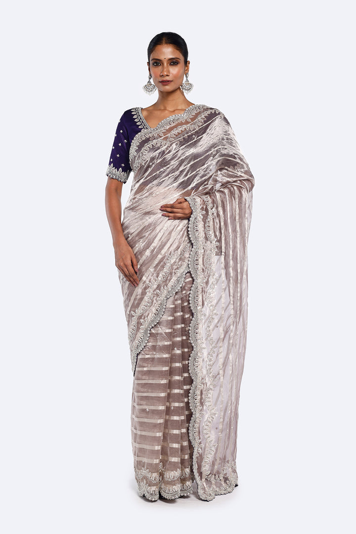 Striped Tissue Saree