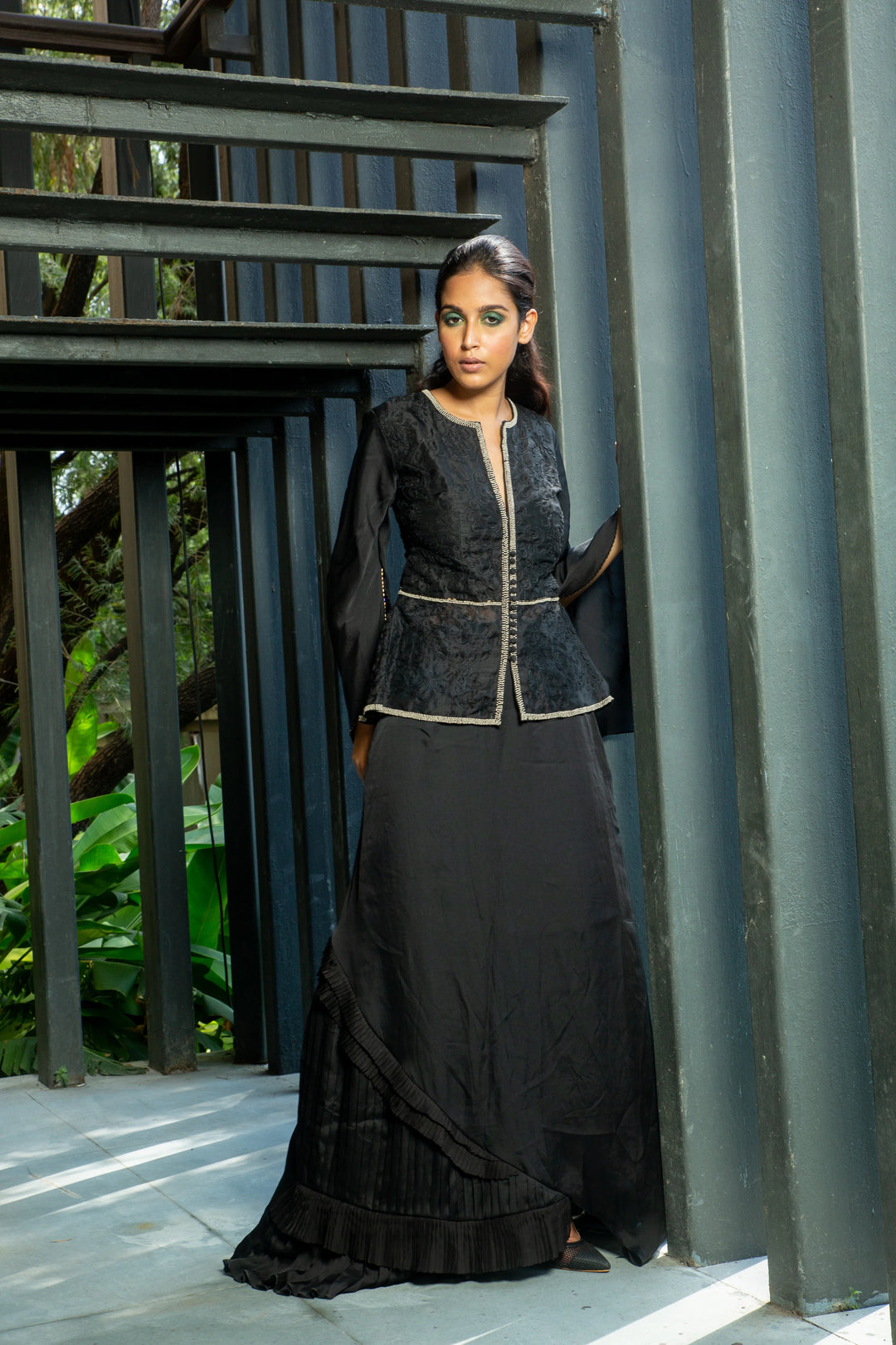 Black Silk Top