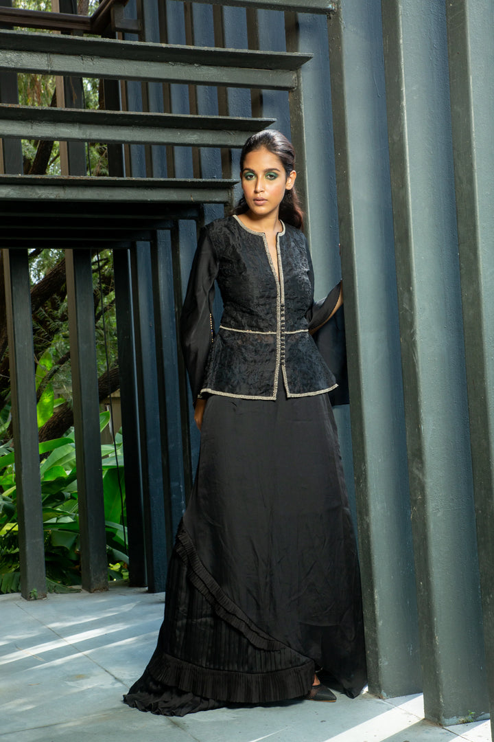 Black Silk Top
