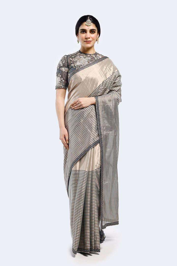 Striped Tissue Saree