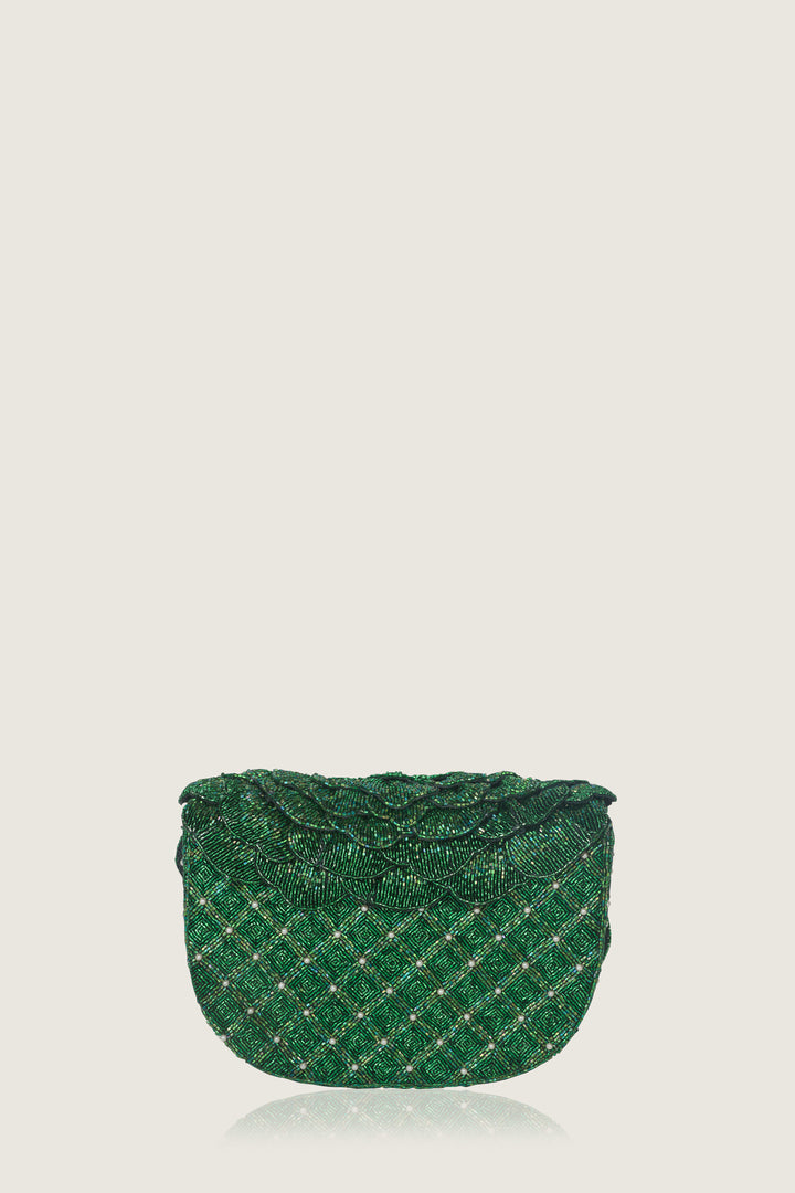 coco beaded sling - green