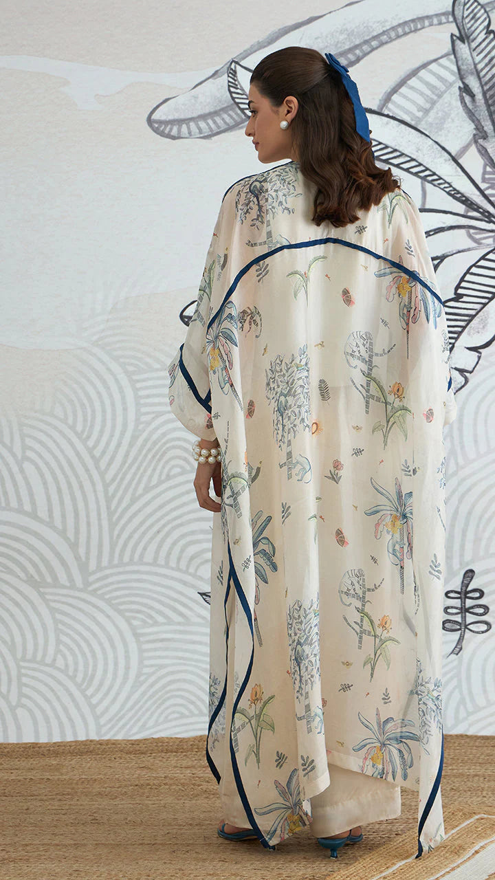 Jungle Long Cape With Waistcoat Top and Pants