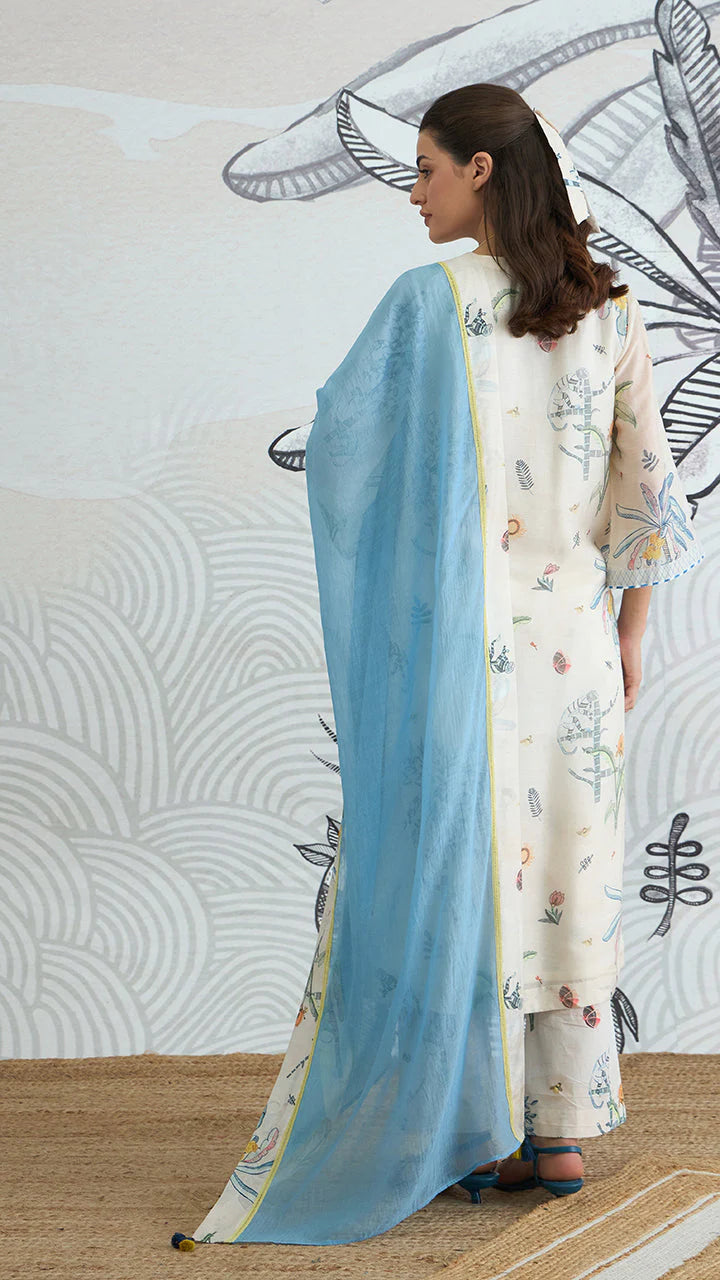 Jungle V-neck Kurta Set