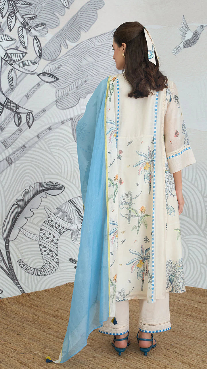 Jungle Anarkali Set