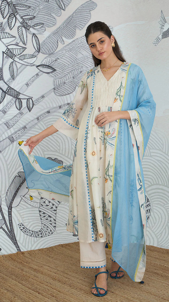 Jungle Anarkali Set