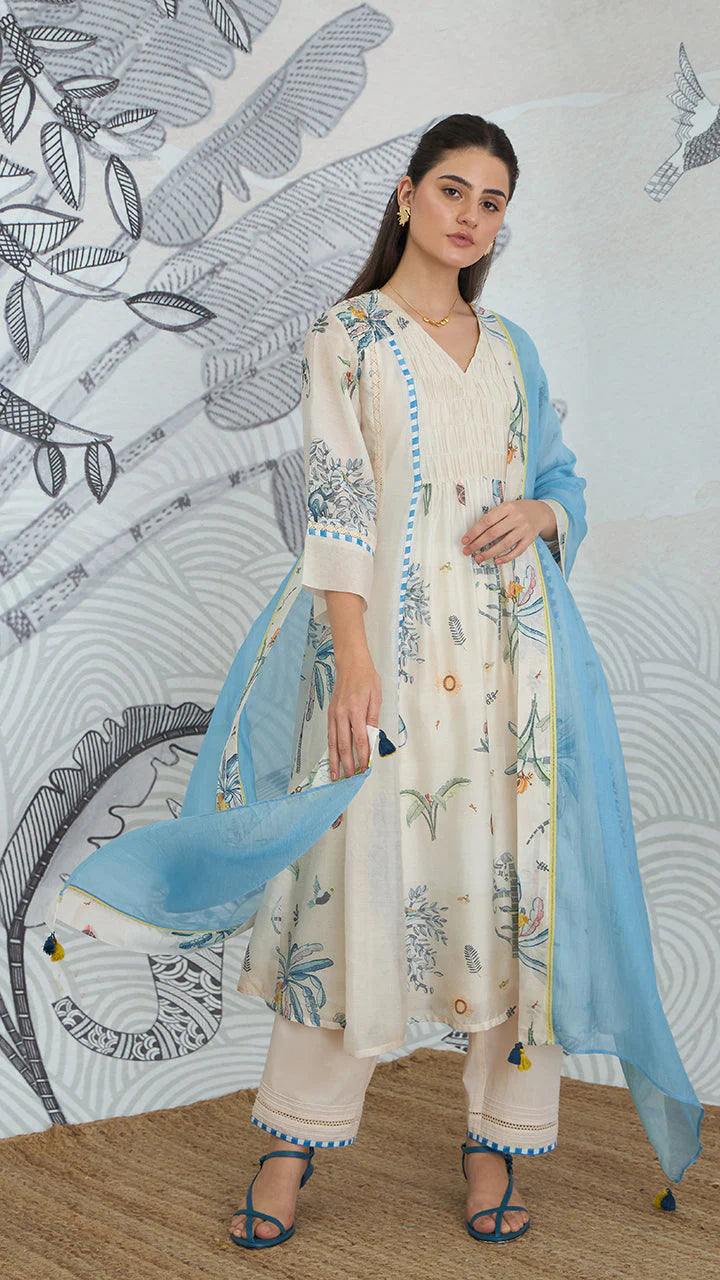 Jungle Anarkali Set