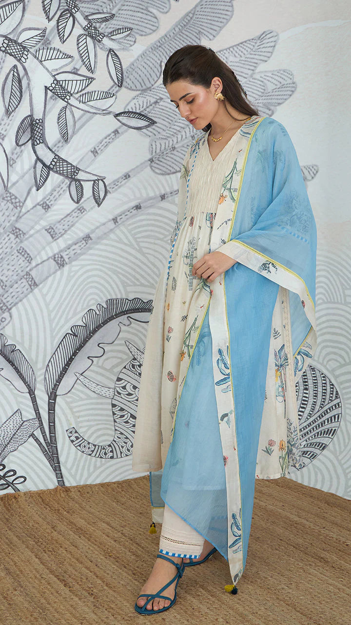 Jungle Anarkali Set