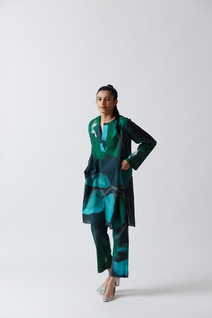 Jade Cotton Kurta Set