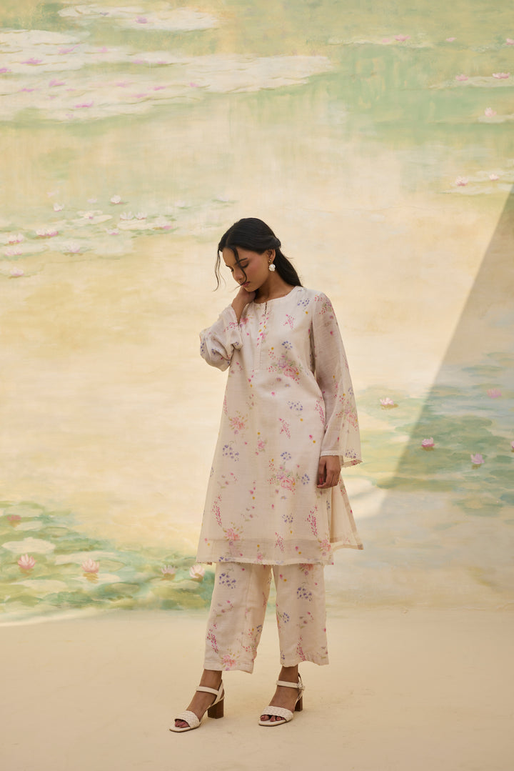 Ivory Floral Co Ord Set