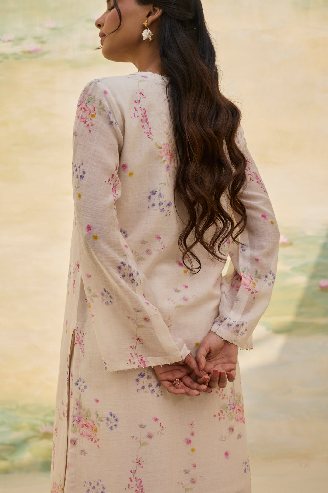 Ivory Floral Co Ord Set