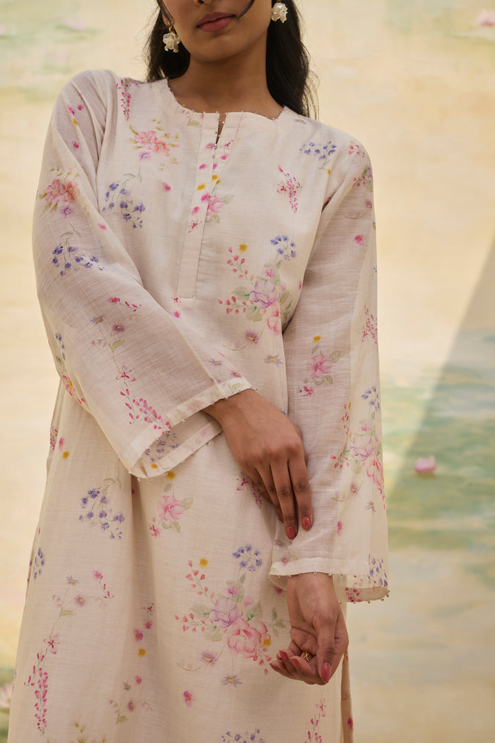 Ivory Floral Co Ord Set