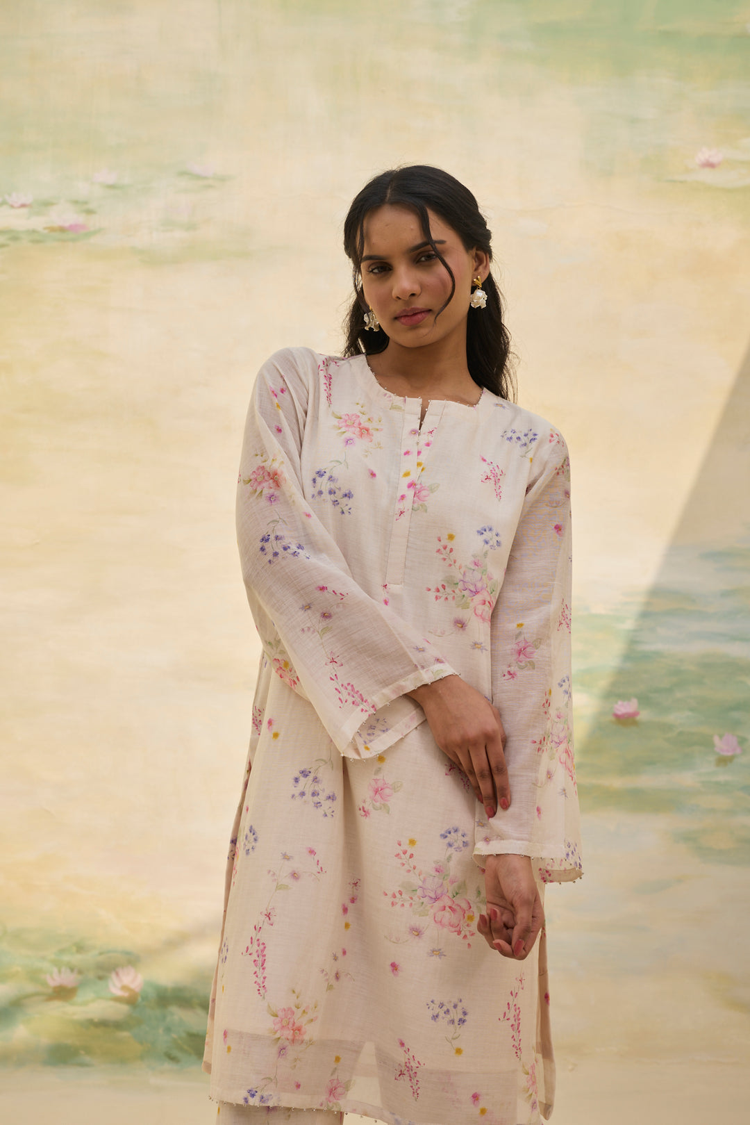 Ivory Floral Co Ord Set
