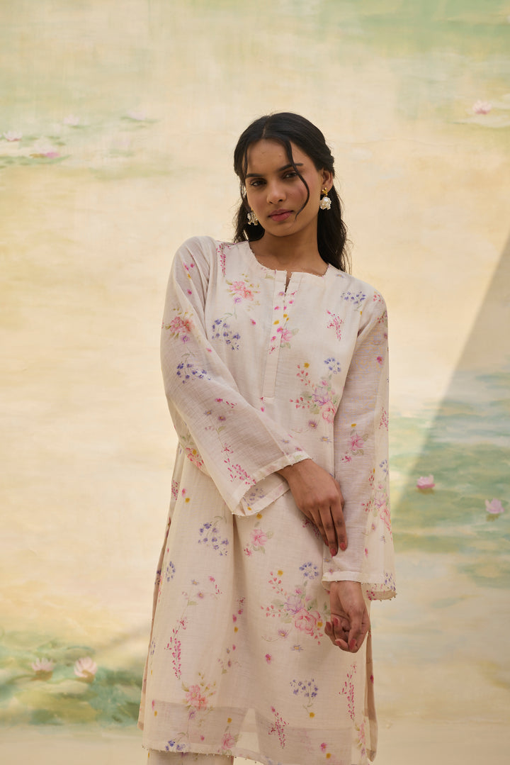 Ivory Floral Co Ord Set