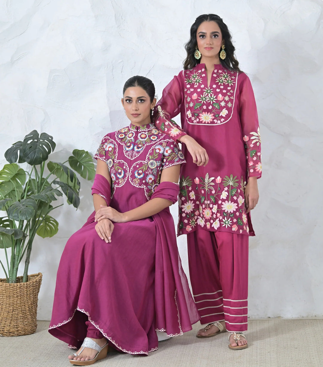 Pichwai Tunic & Farsi Pant Set