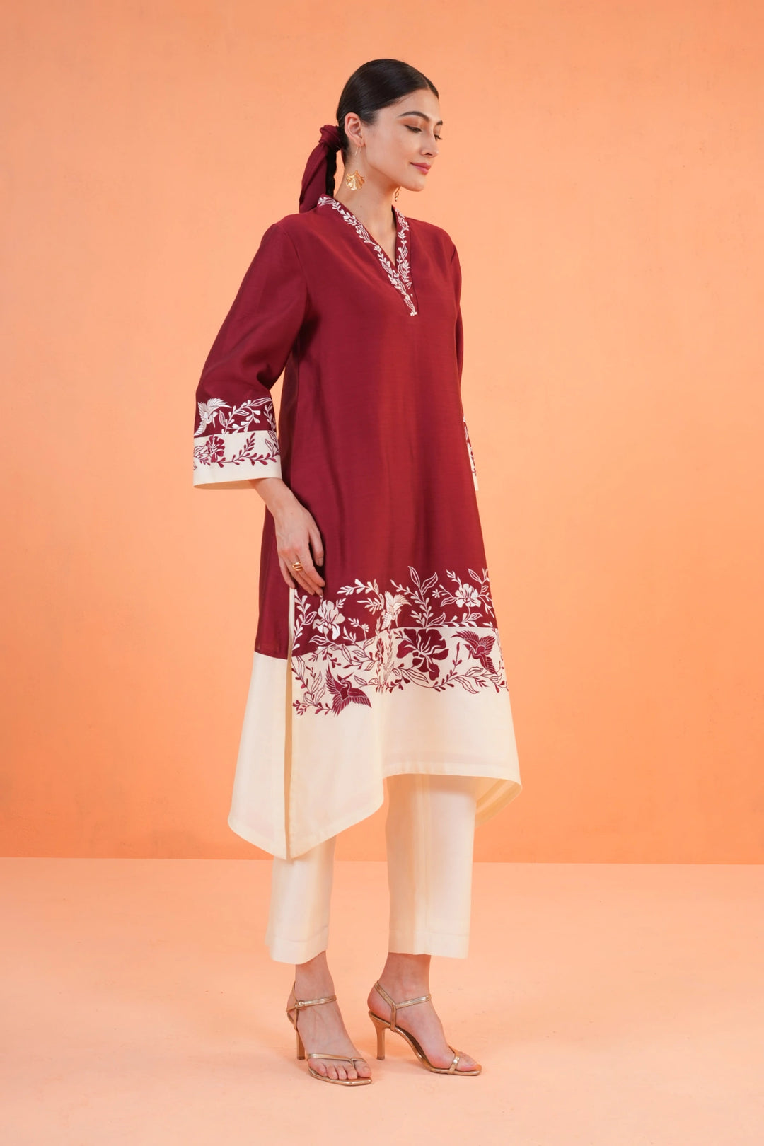 Origani Maroon Eternal Suit Set