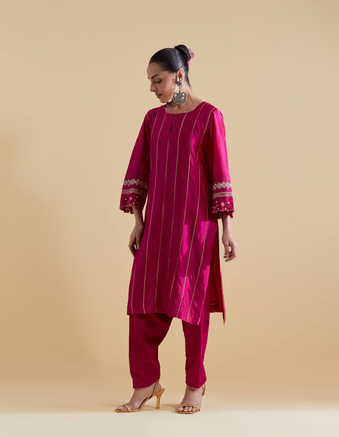 Rani Short Kurta with a Salwaar