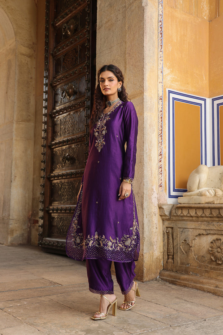 riwayat heavy long kurta set