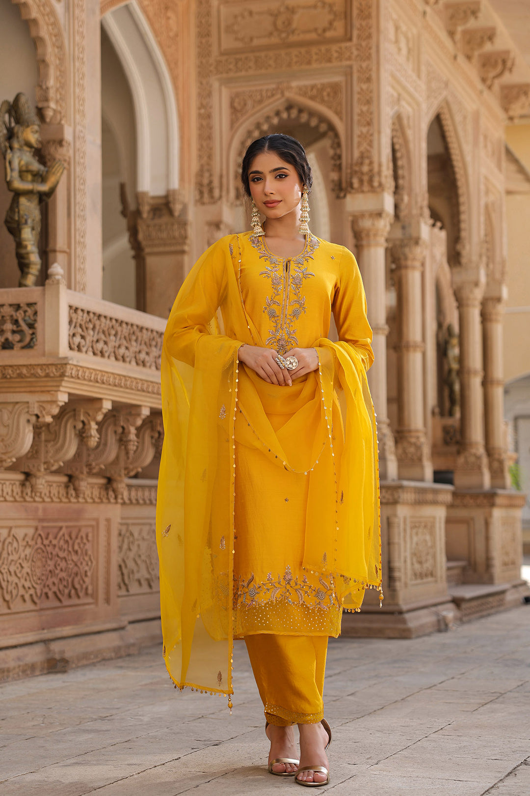 riwayat heavy long kurta set
