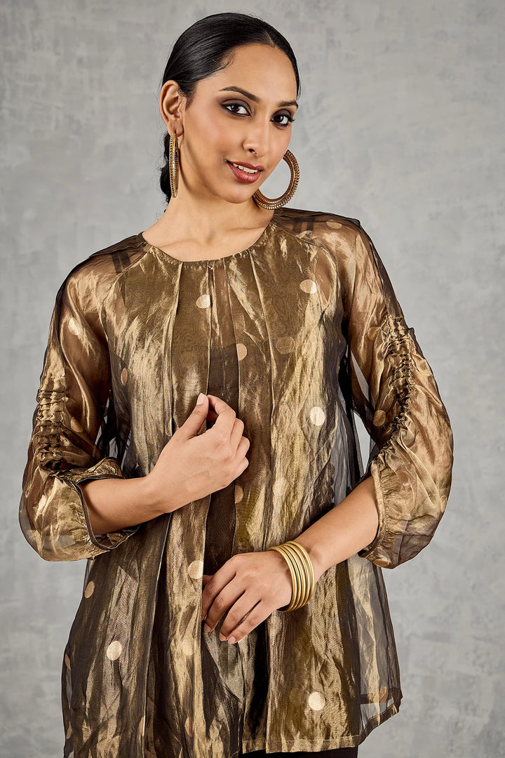 Golden Polka Co-Ord Set