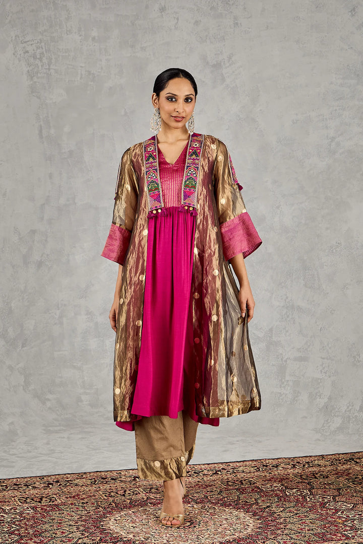 Golden Polka Padmavat Jacket Set