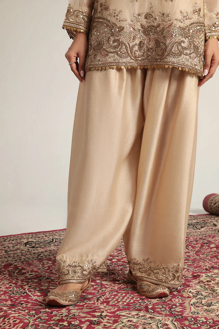 Zar-Rang Ivory Short Farshi Kurta Set
