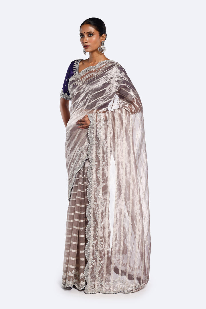 Striped Tissue Saree