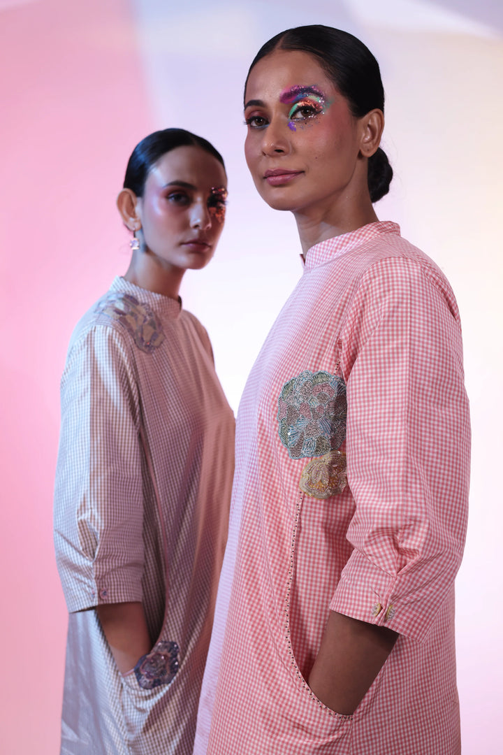 Pink Silk Dress