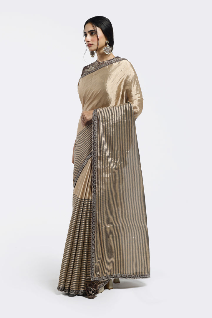 Striped Tissue Saree