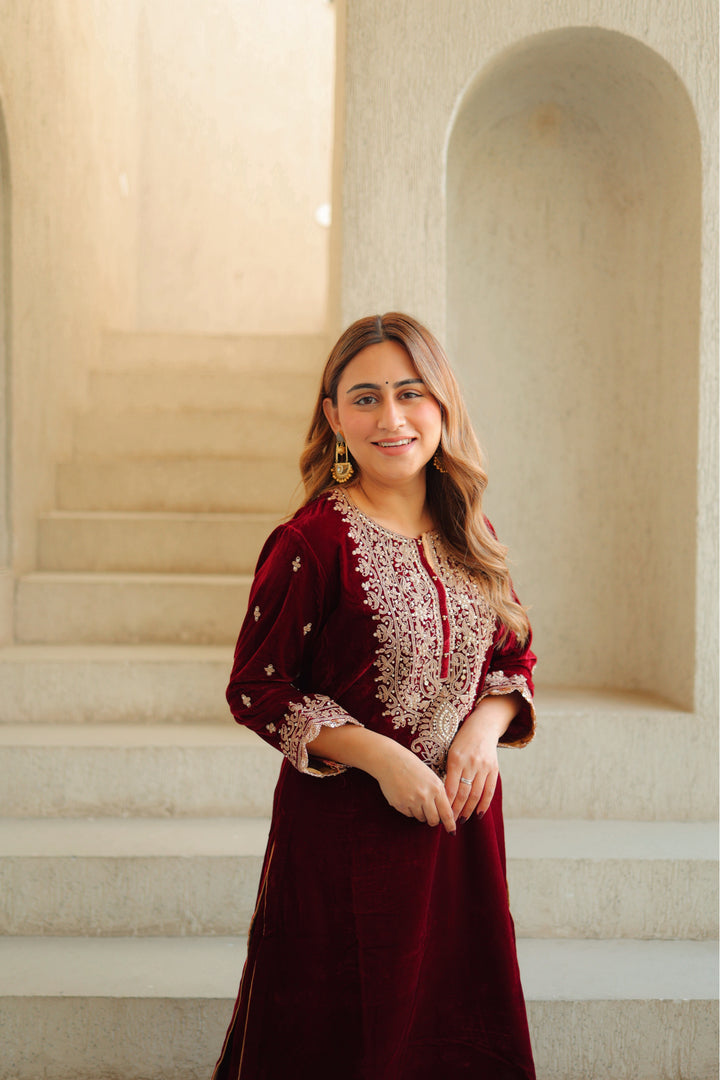 naima-short kurta with salwar