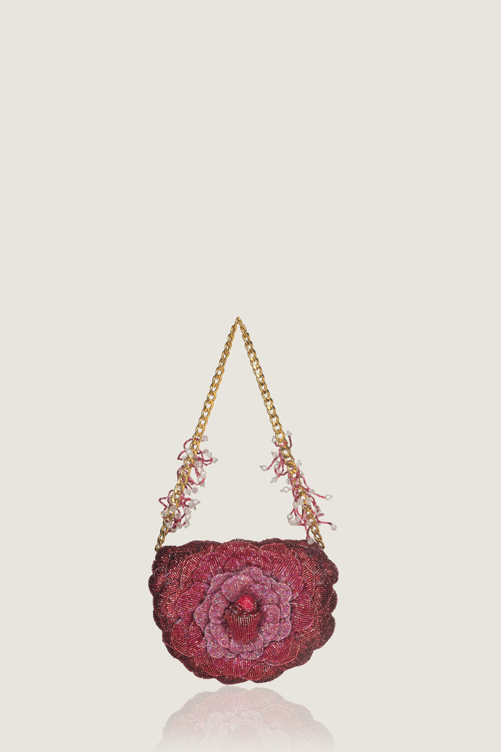 coco mini beaded sling - red