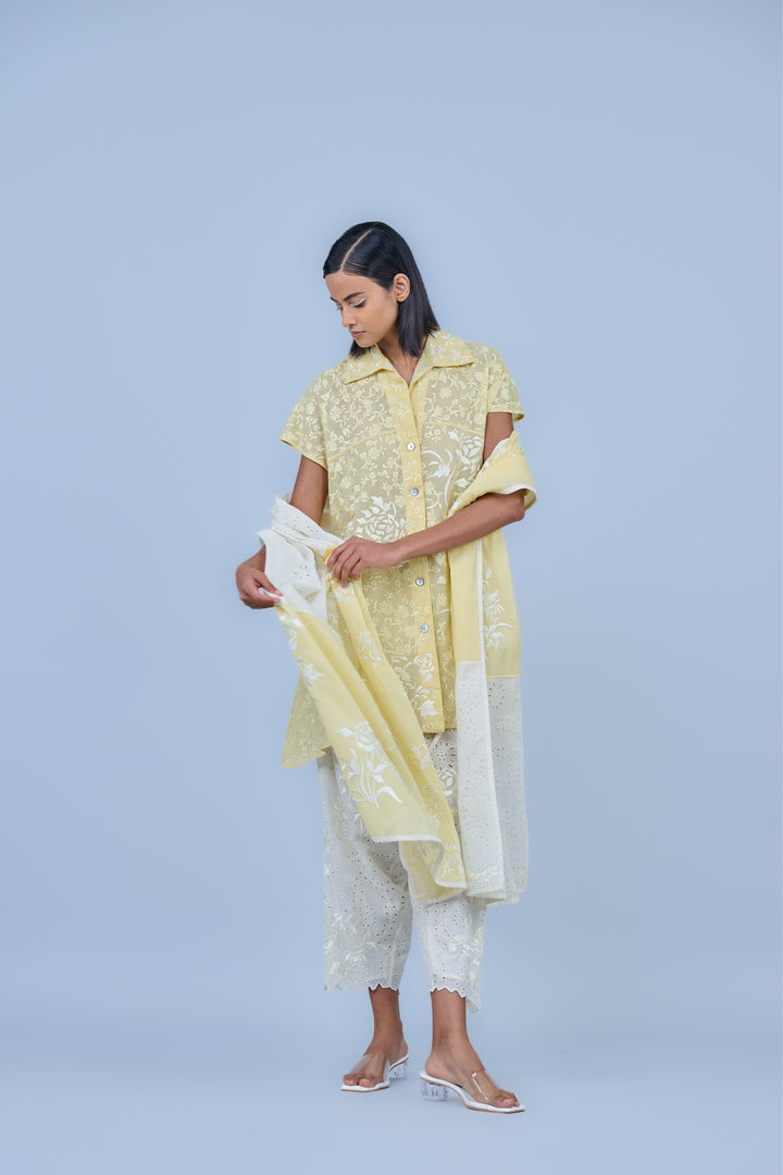 sun ecru dupatta