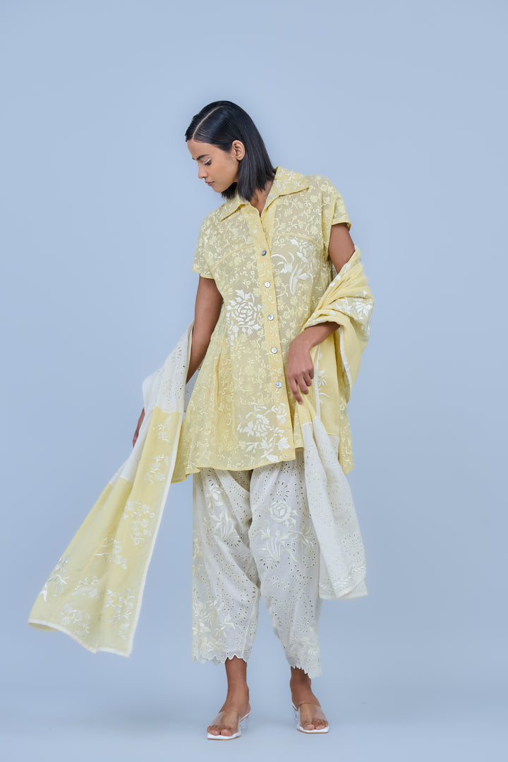 ecru cutwork salwar