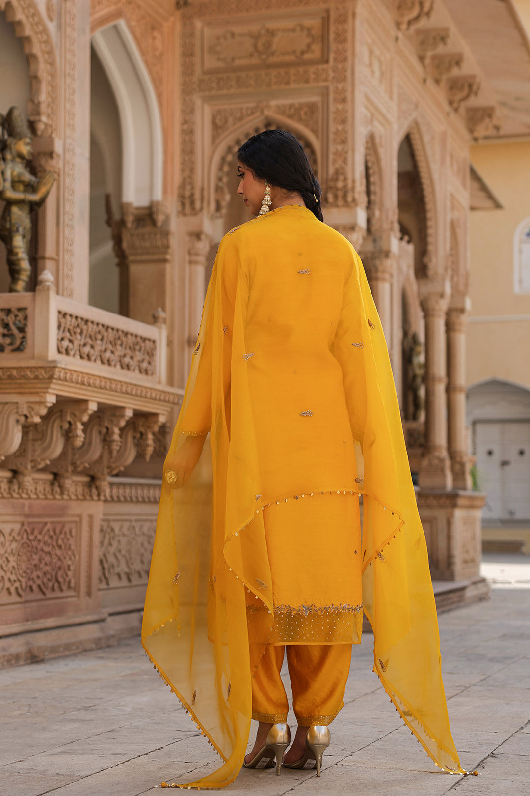 riwayat heavy long kurta set