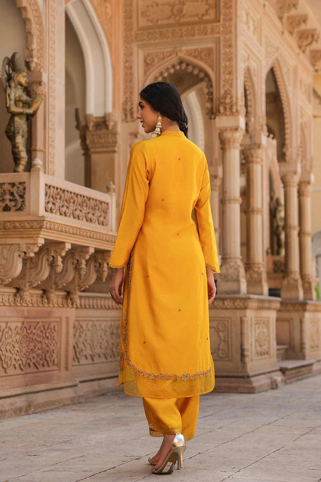 riwayat heavy long kurta set