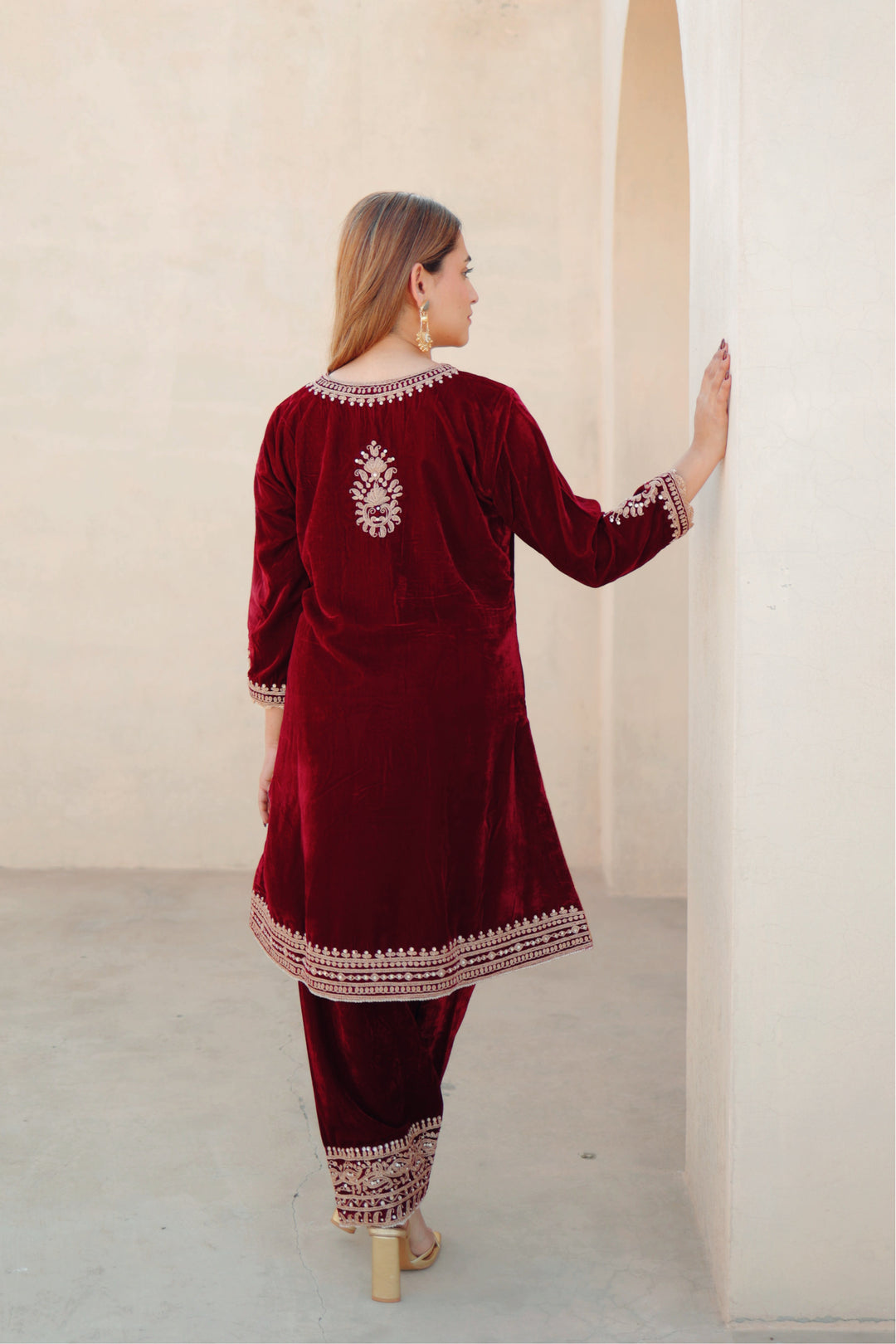 asiyah-short kurta with salwar