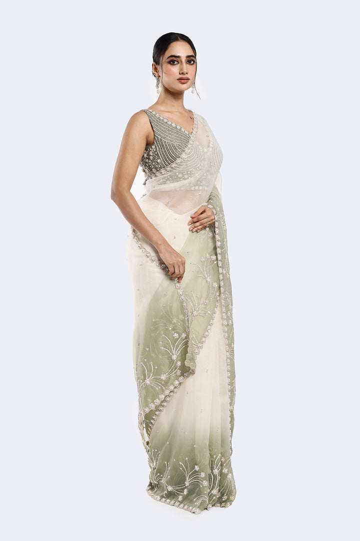 Lily Embellished Organza Saree