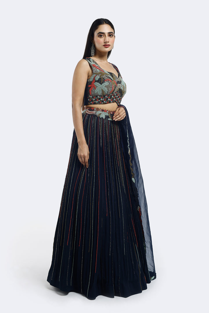 Tropical Embellished Lehenga Set