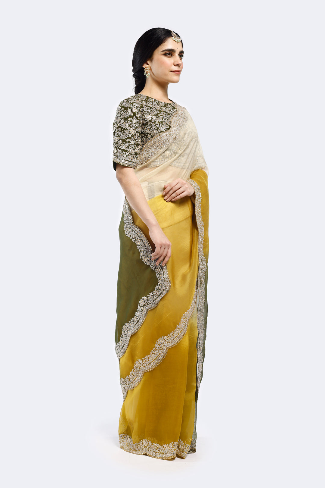 Noodle Strap Floral Saree