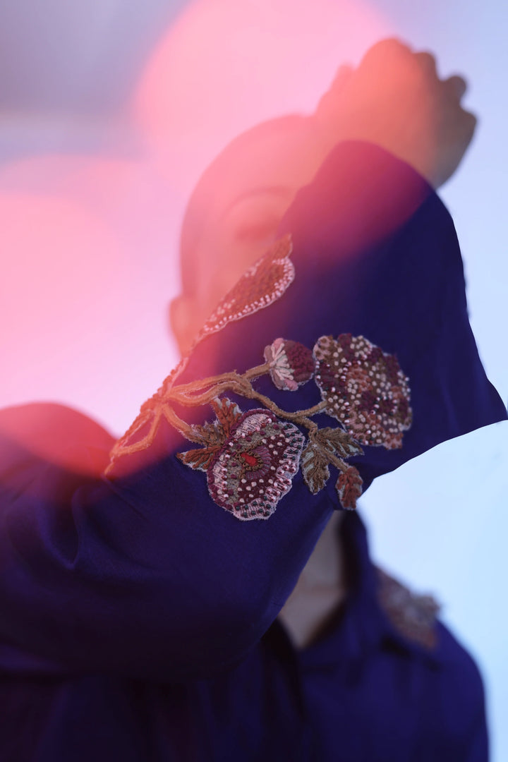 Purple Silk Shirt
