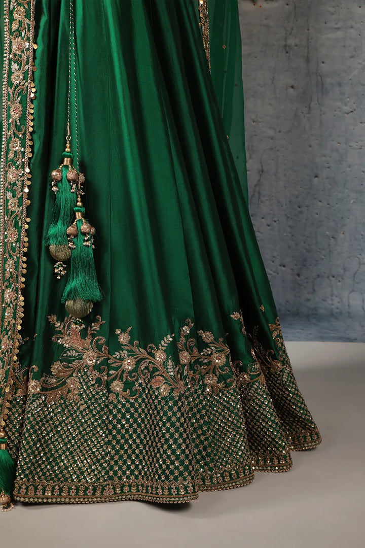 Zar-Rang Green Zardosi Lehenga Set