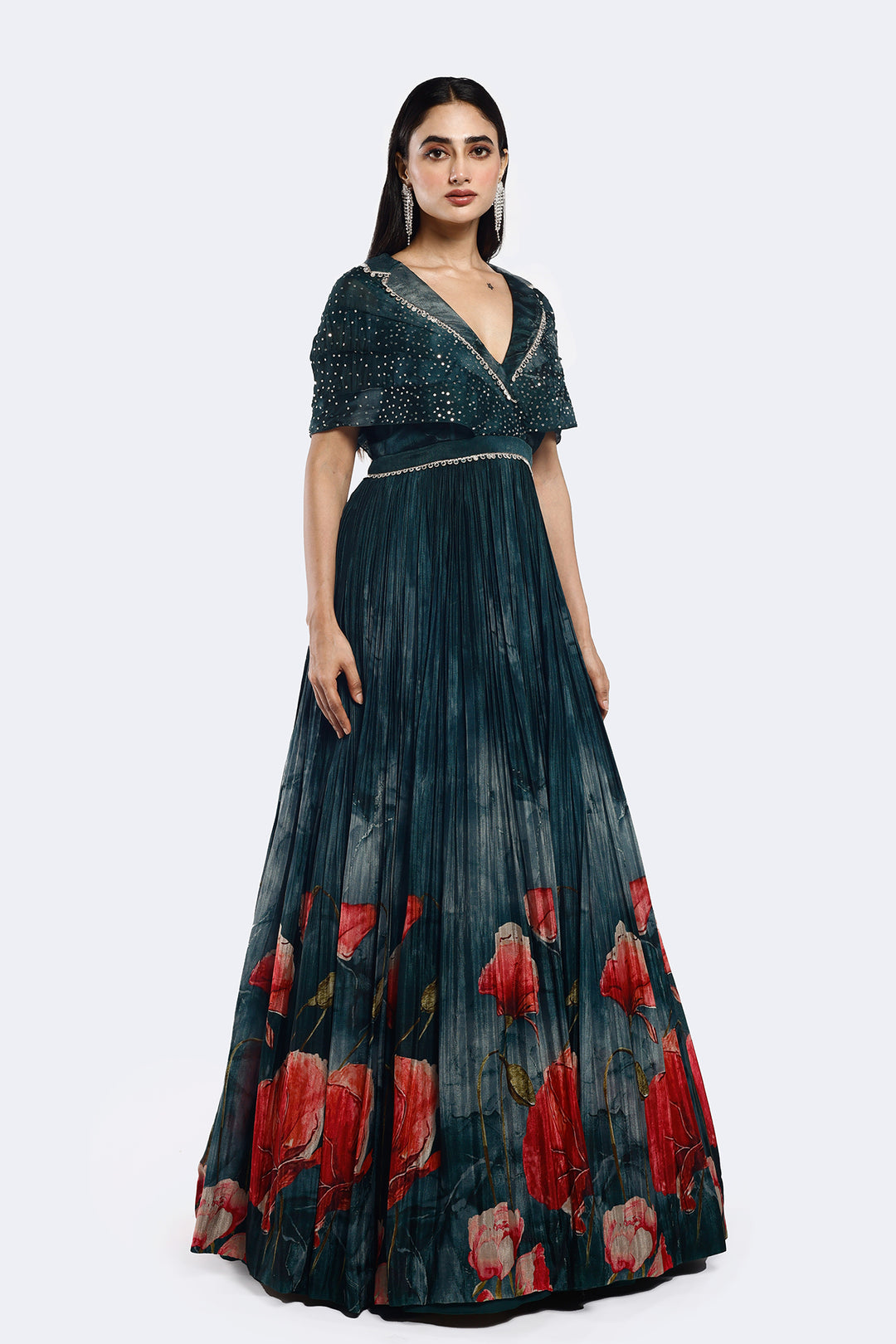 Printed Anarkali Gown