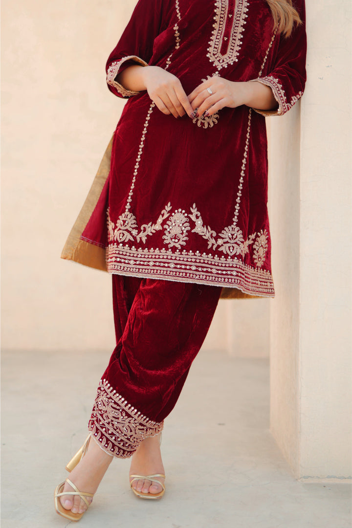 asiyah-short kurta with salwar