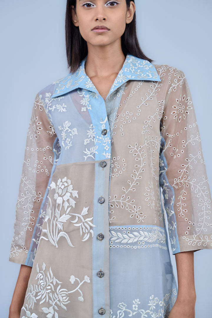 ice natural cutwork jacket