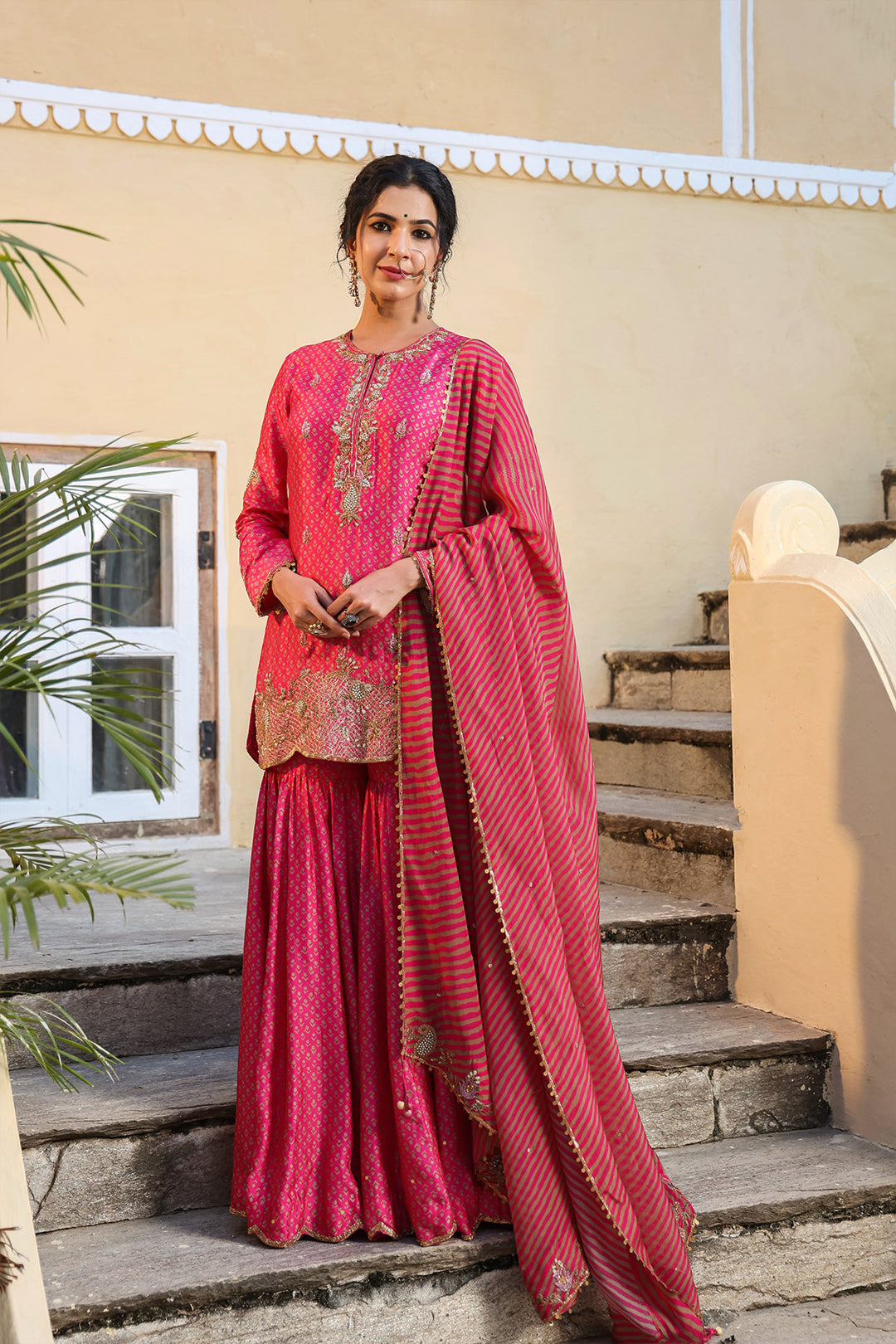 riwayat printed sharara set