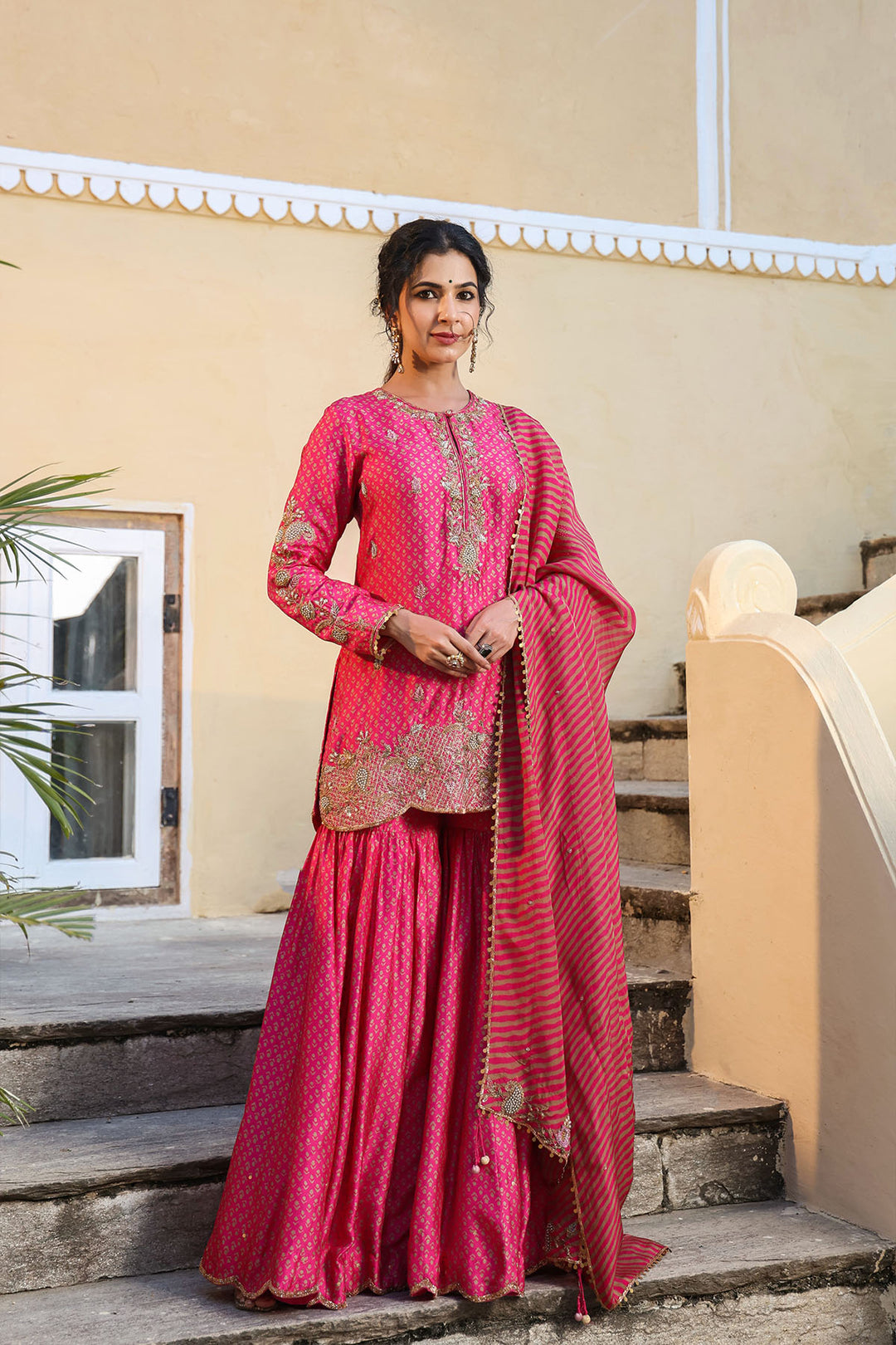 riwayat printed sharara set