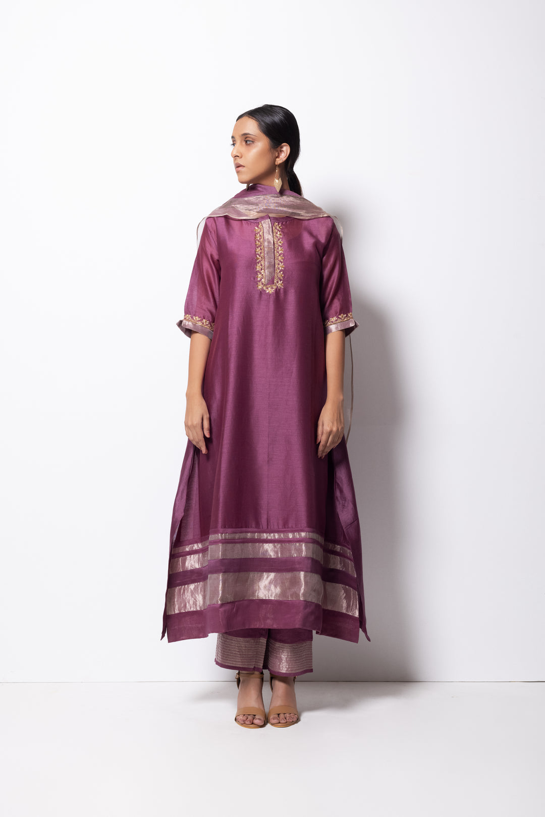 A-Line Kurta Full Set