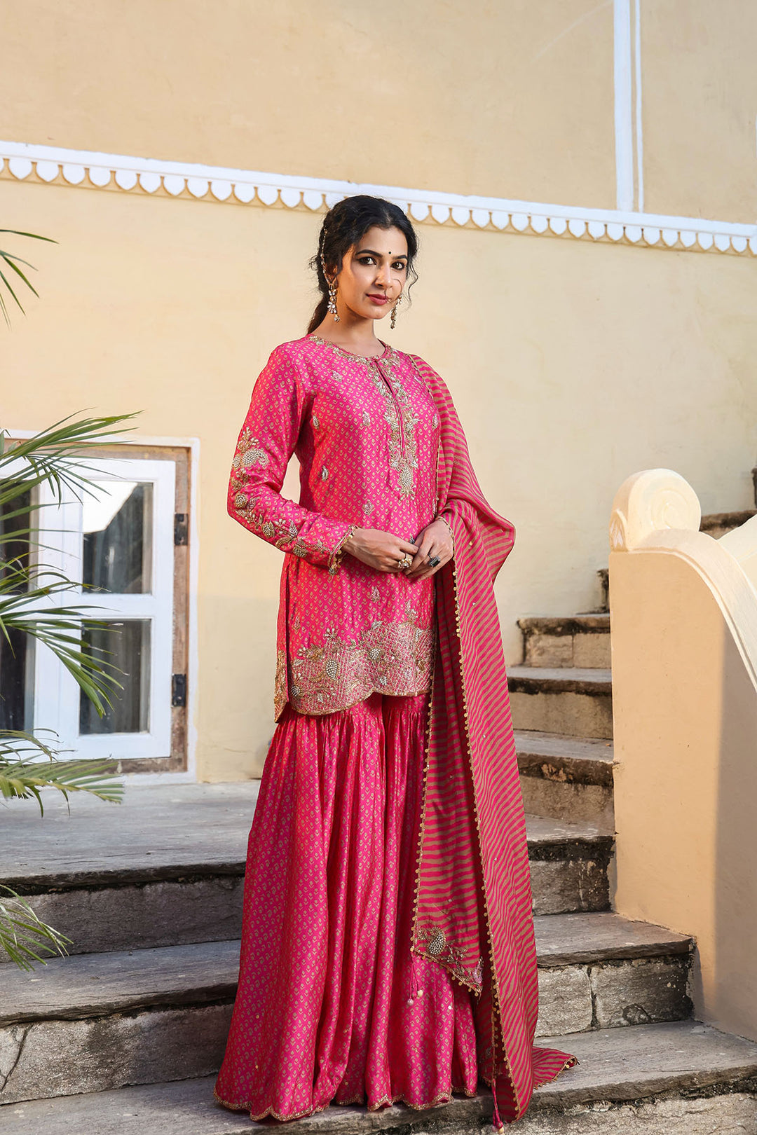 riwayat printed sharara set