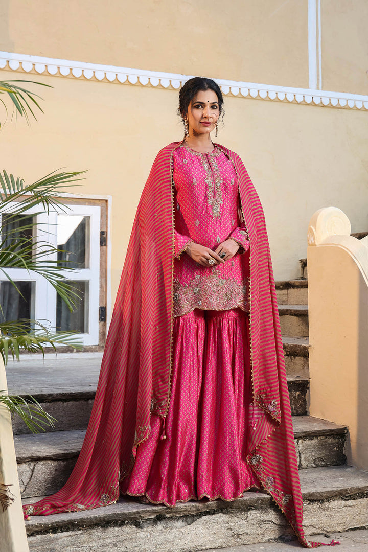 riwayat printed sharara set